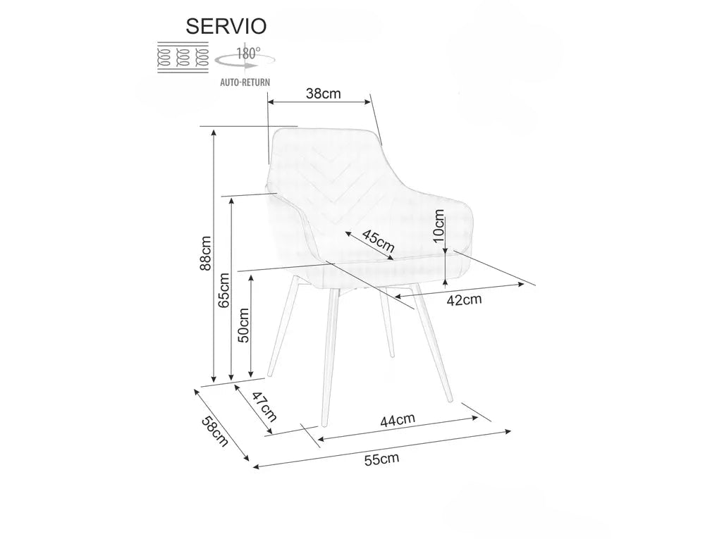 Sedia Servio - Tessuto