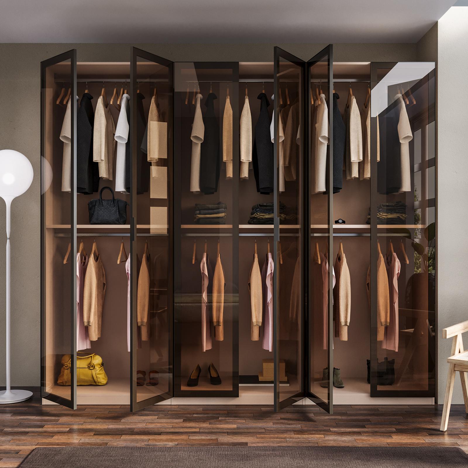 Armadio - Vetro Bronzo e Cashmere